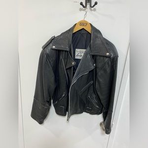 Black motorbike jacket